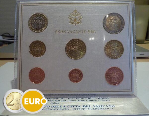 Euro set BU FDC Vaticaan 2005 Sede Vacante