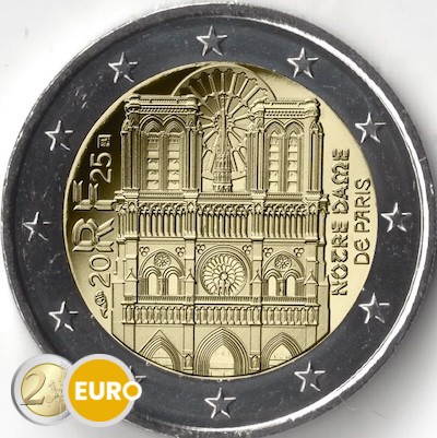 2 euro Frankrijk 2025 - Notre Dame van Parijs UNC