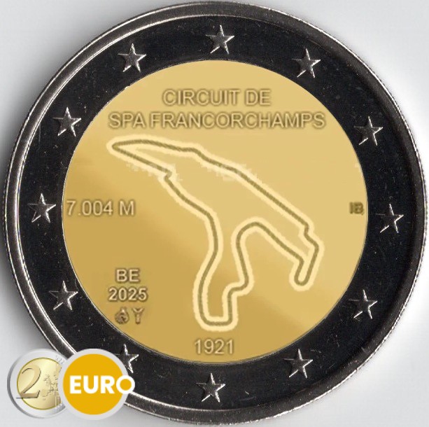 2 euro Belgie 2025 - Spa-Francorchamps UNC