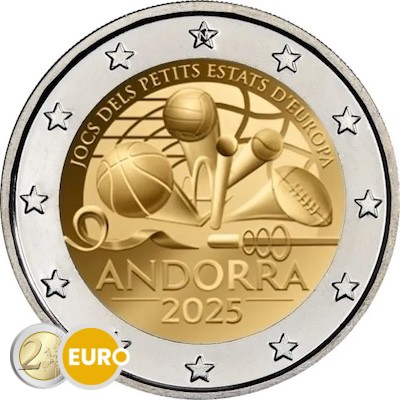 2 euro Andorra 2025 - Spelen Kleine Staten BE Proof