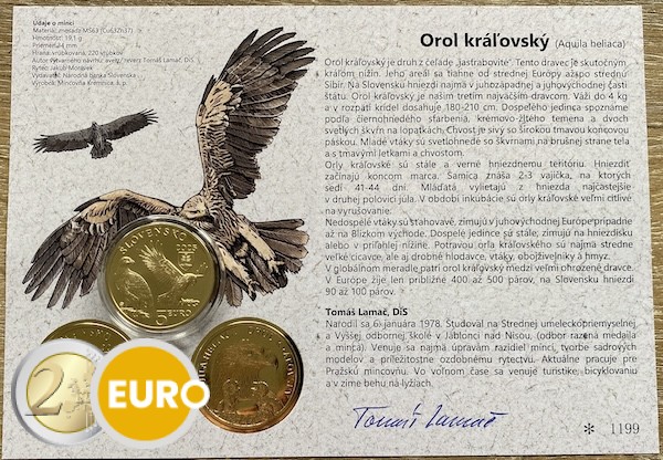 5 euro Slowakije 2025 - Keizerarend UNC met echtheidscertificaat