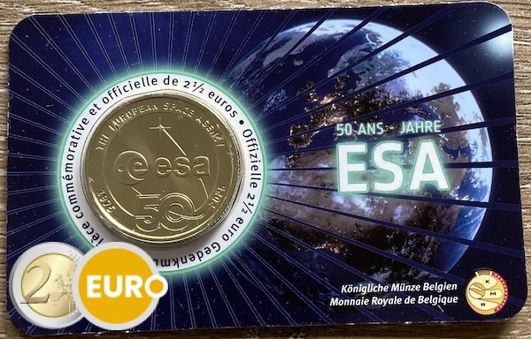 2,50 euro Belgie 2025 - ESA BU FDC Coincard FR