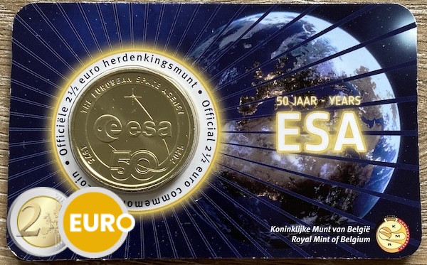 2,50 euro Belgie 2025 - ESA BU FDC Coincard NL