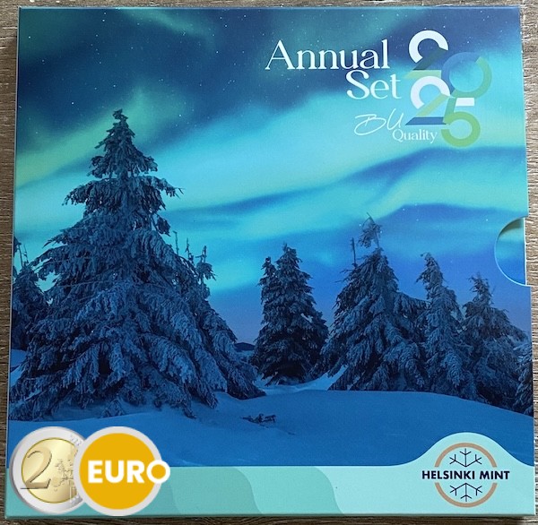 Euro set BU FDC Finland 2025 Finse natuur