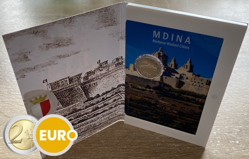 2 euro Malta 2025 - Mdina BU FDC Coincard