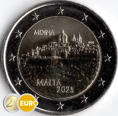 2 euro Malta 2025 - Mdina UNC