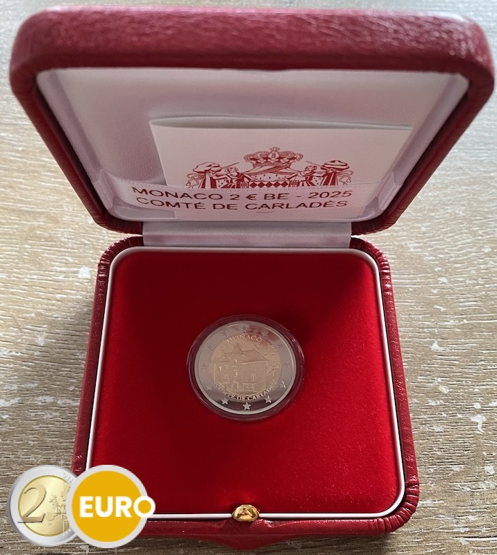 2 euro Monaco 2025 - Oud leengoed Carladès BE Proof