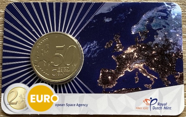 0,50 euro Nederland 2025 - ESA BU FDC Coincard