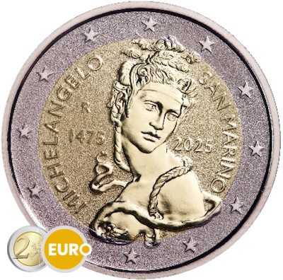 2 euro San Marino 2025 - Michelangelo BE Reverse Proof