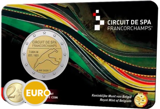 2 euro Belgie 2025 - Spa-Francorchamps BU FDC Coincard NL
