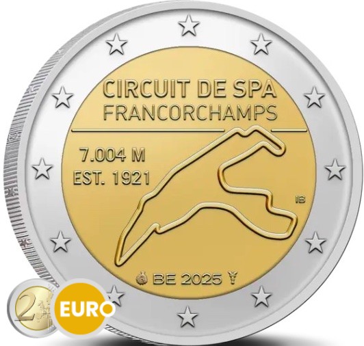 2 euro Belgie 2025 - Spa-Francorchamps UNC