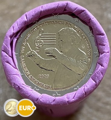 Rollo 2 euros Grecia 2025 - Mikis Theodorakis