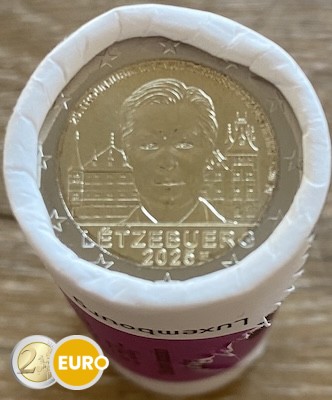 Rol 2 euro Luxemburg 2025 - 25 jaar troonsbestijging Henri