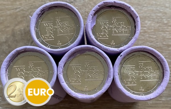 Rolls 2 euro Germany 2025 - ADFGJ German Unity