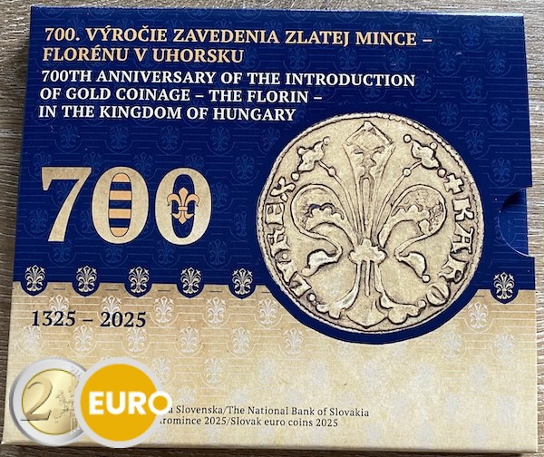 Euro set BU FDC Slowakije 2025 - Gouden Florin