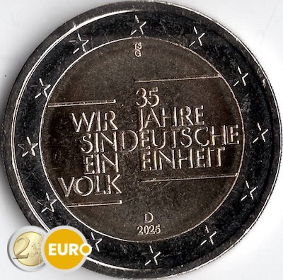 2 euro Duitsland 2025 - Duitse Eenheid UNC