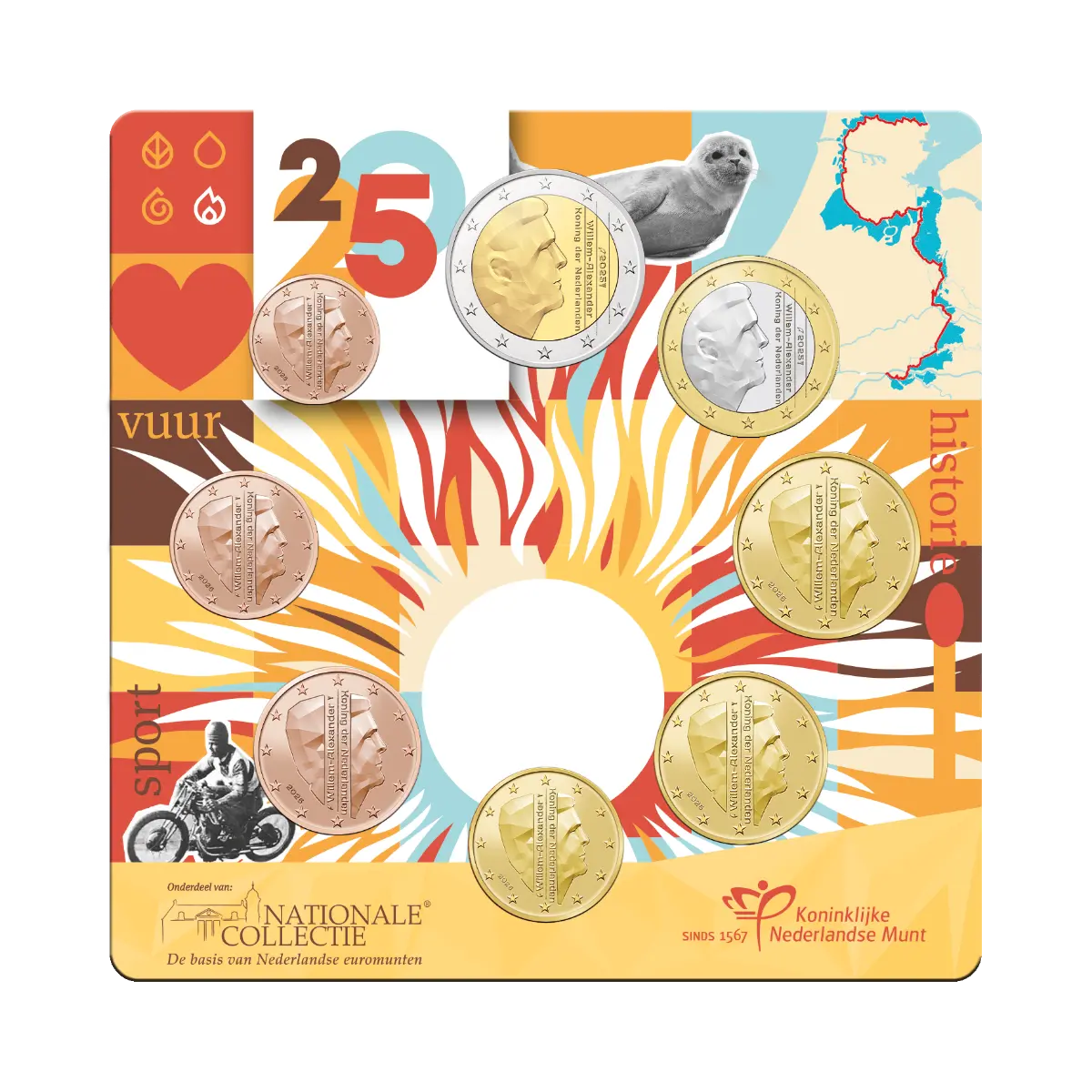 Euro set UNC Nederland 2025