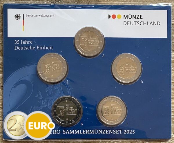 2 euro Duitsland 2025 - ADFGJ Duitse Eenheid BU FDC