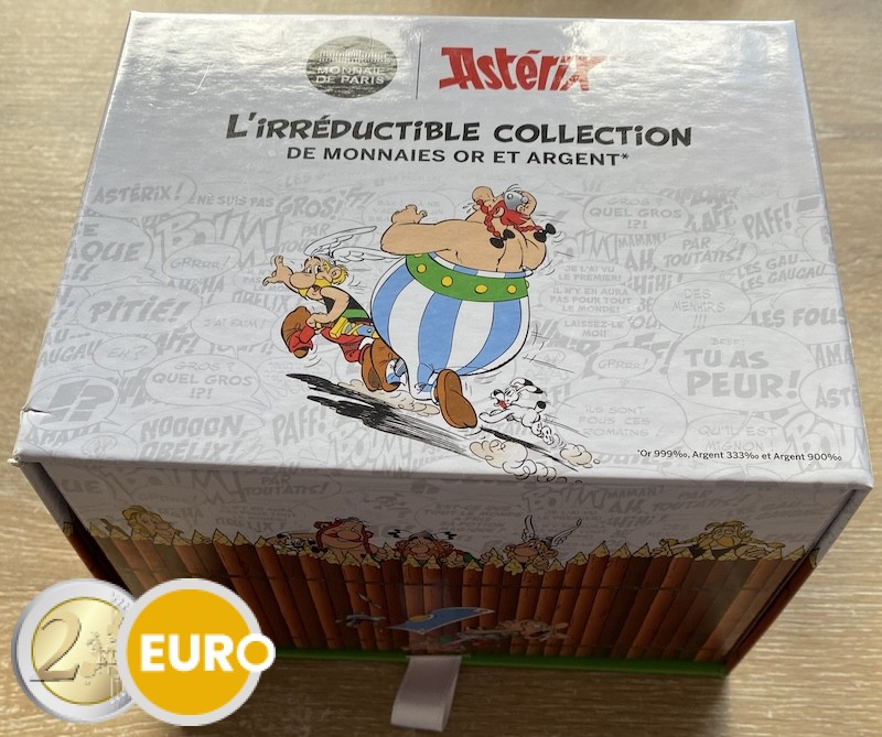 9 x 10 euro + 2 x 50 Euro Frankrijk 2022 - Asterix UNC in blister - deel 1 + verzamelbox