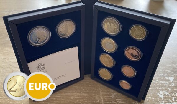 Euro set BE Proof San Marino 2025 + 2 x 2 euro Heilig Jaar Michelangelo