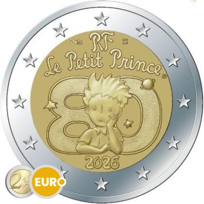 2 euro Frankrijk 2026 - Kleine Prins BU FDC Coincard