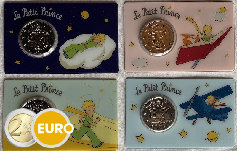 4 x 2 euro Frankrijk 2026 - Kleine Prins BU FDC Coincard