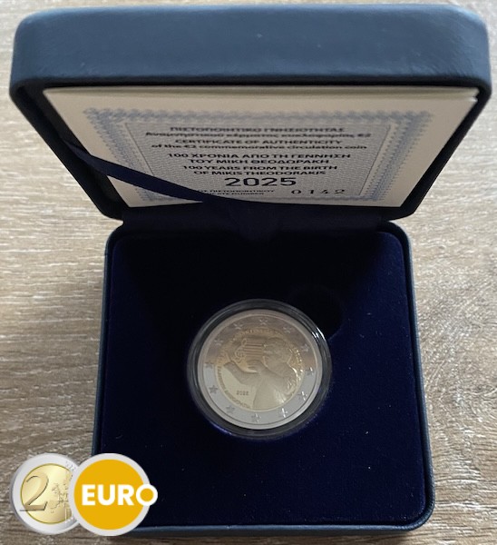 2 euro Griekenland 2025 - Mikis Theodorakis BE Proof