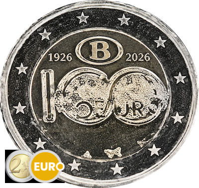 2 euro België 2026 - NMBS BU FDC Coincard NL