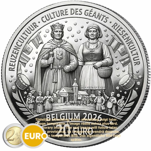 20 euro België 2026 - Reuzencultuur BE Proof Zilver