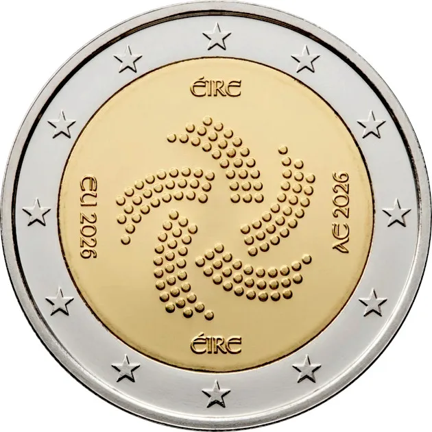 2 euro Ierland 2026 - EU-voorzitterschap UNC