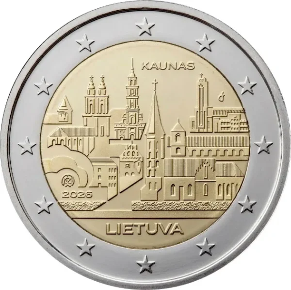 2 euro Litouwen 2026 - Stad Kaunas UNC
