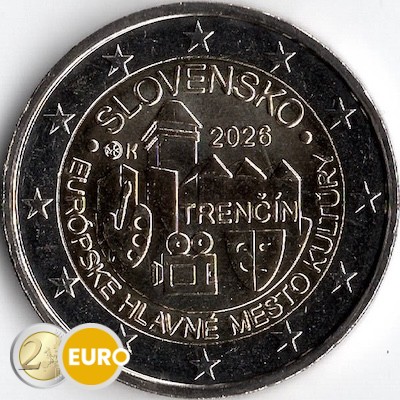 2 euro Slowakije 2026 - Trenčín UNC