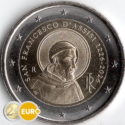 2 euro Italie 2026 - Franciscus van Assisi UNC