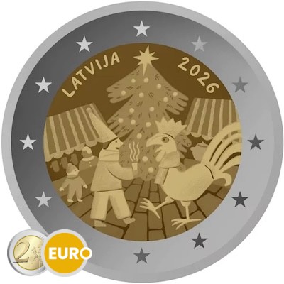 2 euro Letland 2026 - Kerstmarkten UNC