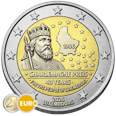 2 euro Luxemburg 2026 - Karel de Grote-prijs UNC
