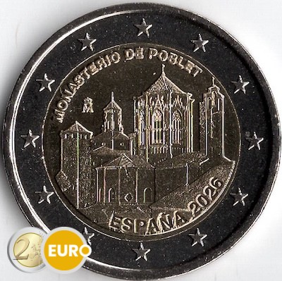 2 euro Spanje 2026 - Klooster van Poblet UNC