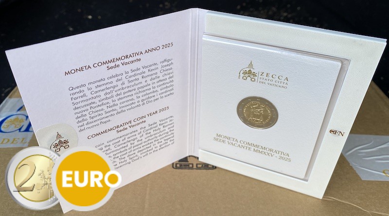 2 euro Vaticaan 2025 - Sede Vacante BU FDC