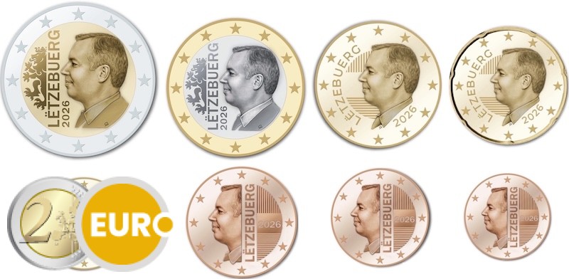 Euro set UNC Luxemburg 2026