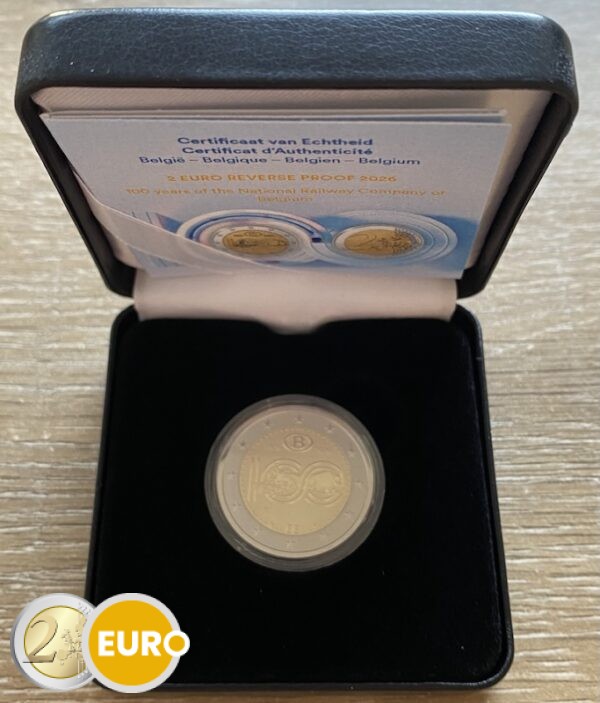 2 euro België 2026 - NMBS BE Reverse Proof