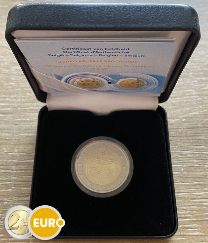 2 euro België 2026 - NMBS BE Reverse Proof