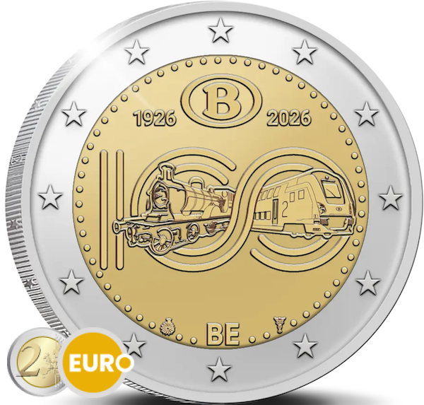 2 euro België 2026 - NMBS UNC