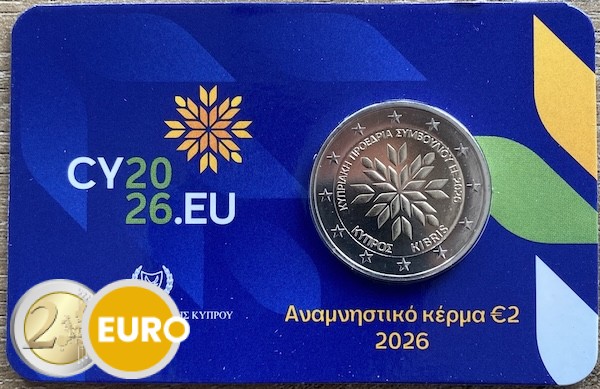 2 euro Cyprus 2026 - EU-voorzitterschap BU FDC Coincard