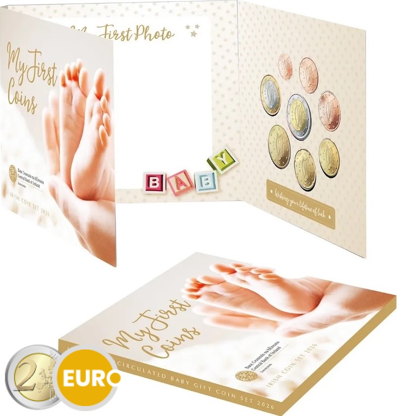 Euro set BU FDC Ierland 2026 baby set