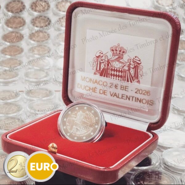 2 euros Mónaco 2026 - Ducado de Valentinois BE Proof