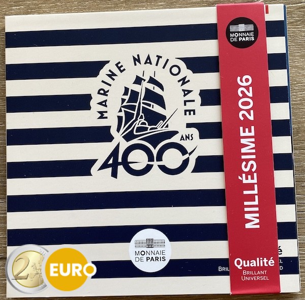 Euro set BU FDC Frankrijk 2026 Franse marine