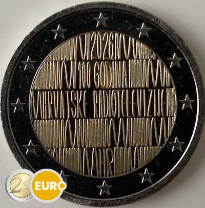 2 euro Kroatië 2026 - Kroatische radio UNC
