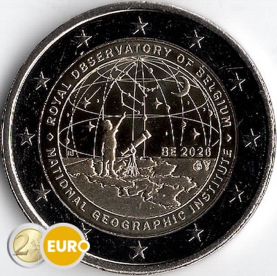 2 euro België 2026 - Nationaal Geografisch Instituut en Koninklijke Sterrenwacht UNC