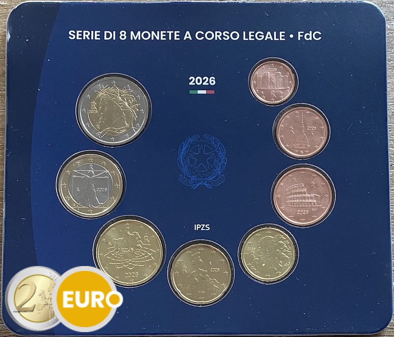 Euro set BU FDC Italië 2026
