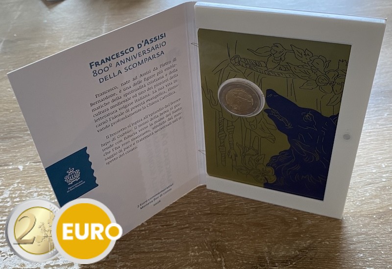 2 euro San Marino 2026 - Franciscus van Assisi BU FDC