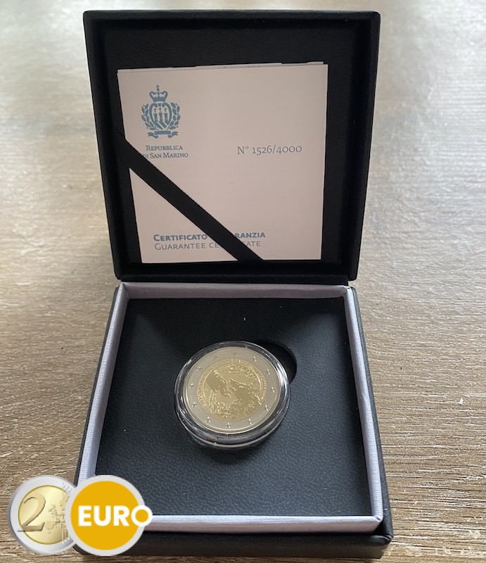 2 euro San Marino 2026 - Franciscus van Assisi BE Reverse Proof